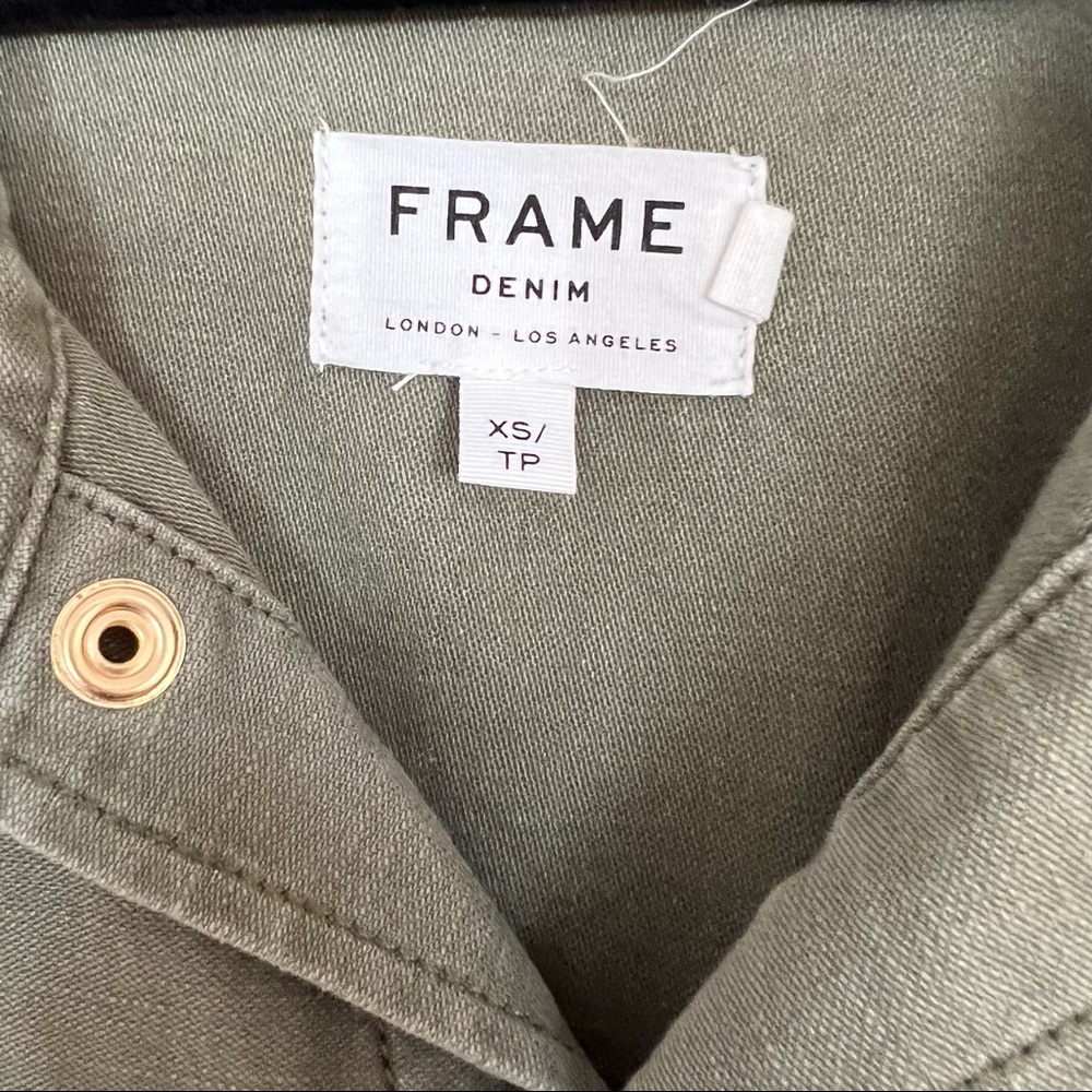 NWOT Frame Denim Army Service Shortall Romper - Picture 9 of 10